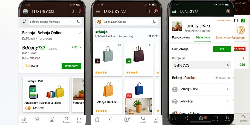 Antarmuka aplikasi LUXURY333 yang menarik dan mudah digunakan.