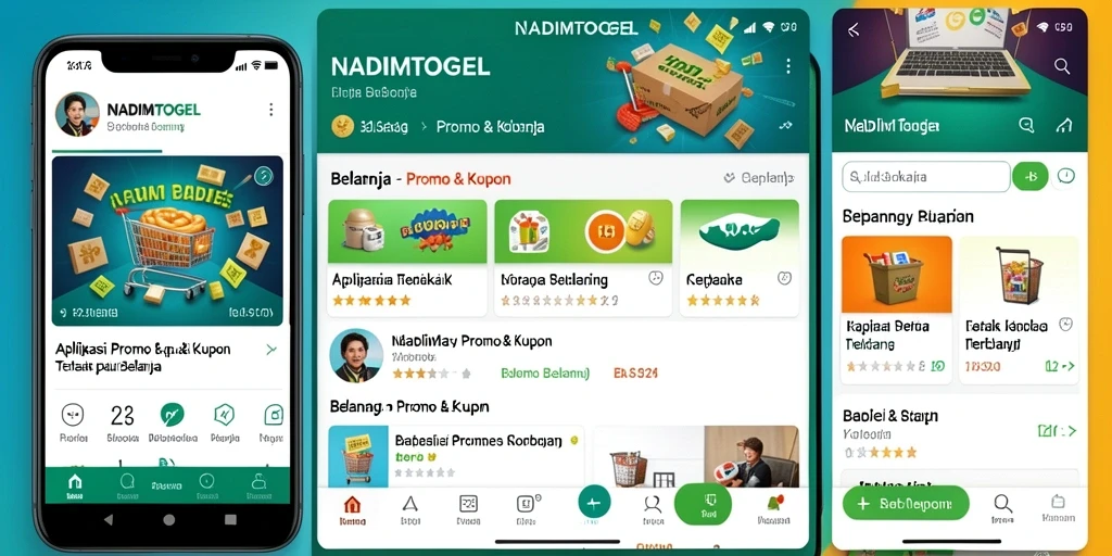 Tampilan antarmuka aplikasi Promo & Kupon yang menarik dan mudah digunakan.